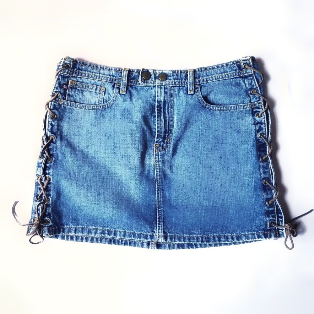 Ralph Lauren Denim Rocker Mini Skirt Size 8